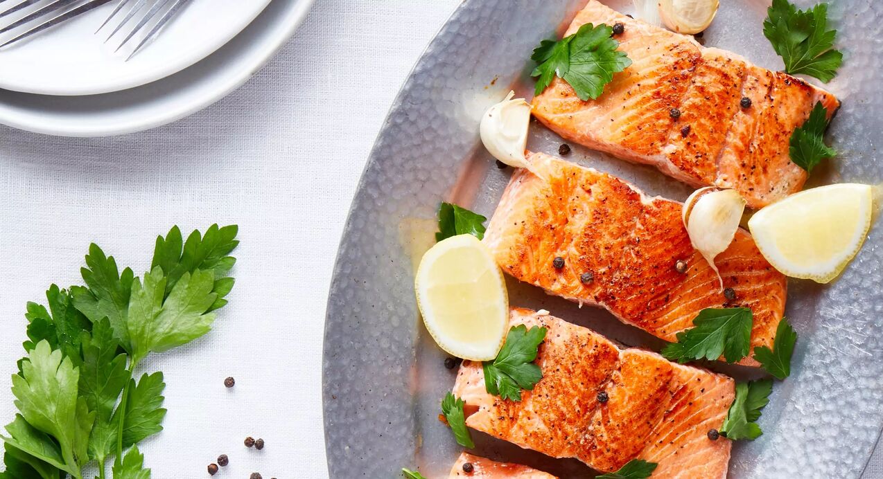 stik salmon dalam diet protein